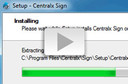 How to install Centralx Sign?